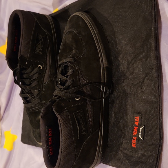 METALLICA HALF CAB PRO VANS SHOES - MENS SIZE 12 - WORN ONCE - Picture 3 of 8